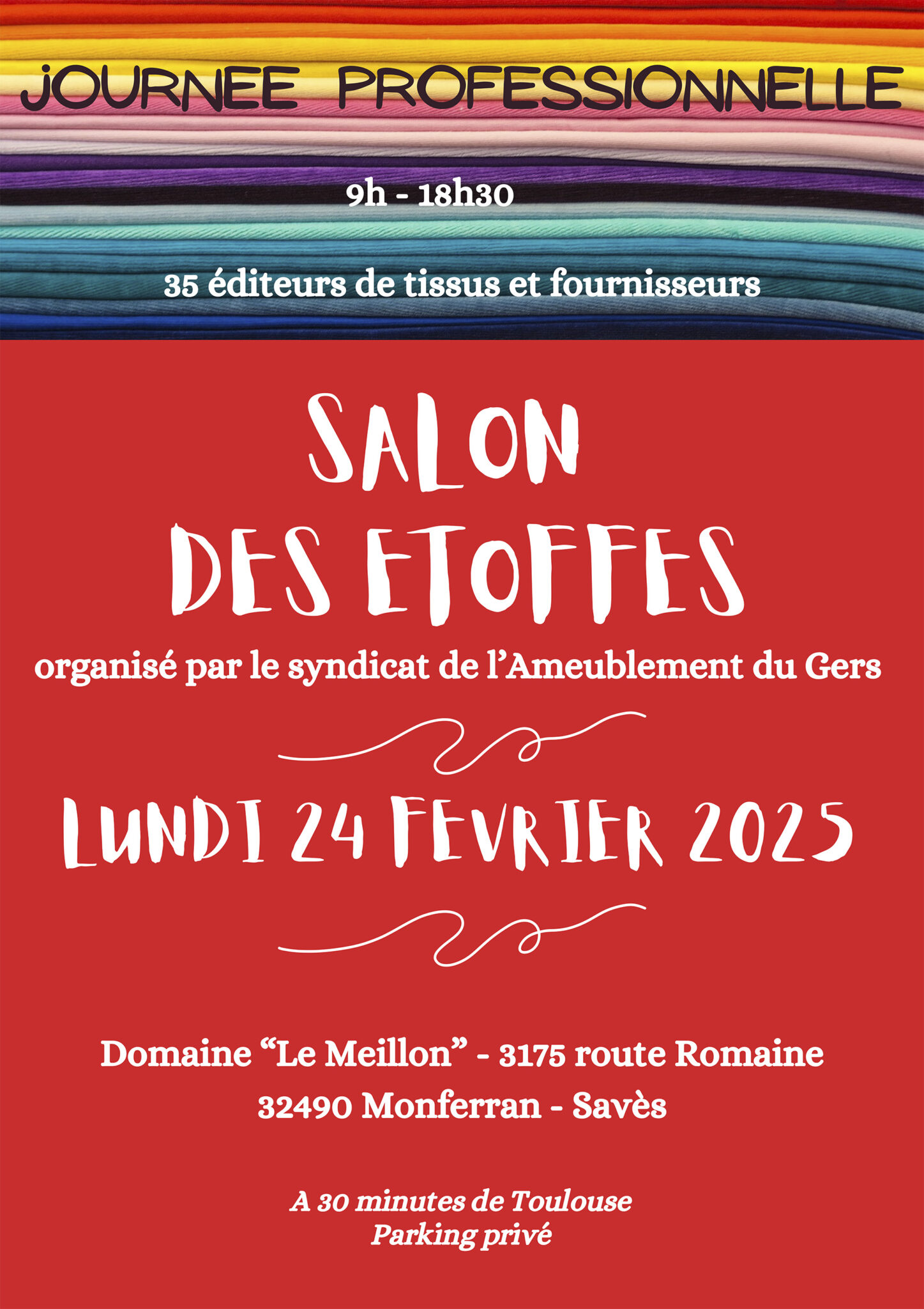 Affiche Salon des ETOFFES 2025